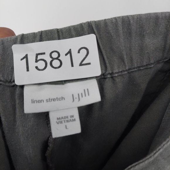 j jill pants ladies size Large linen stretch oversized waist - Picture 3 of 9